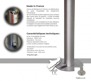 distributeur de gel hydroalcoolique