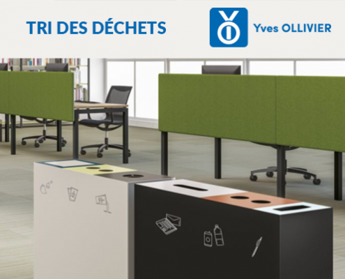 tri des déchets bureaux